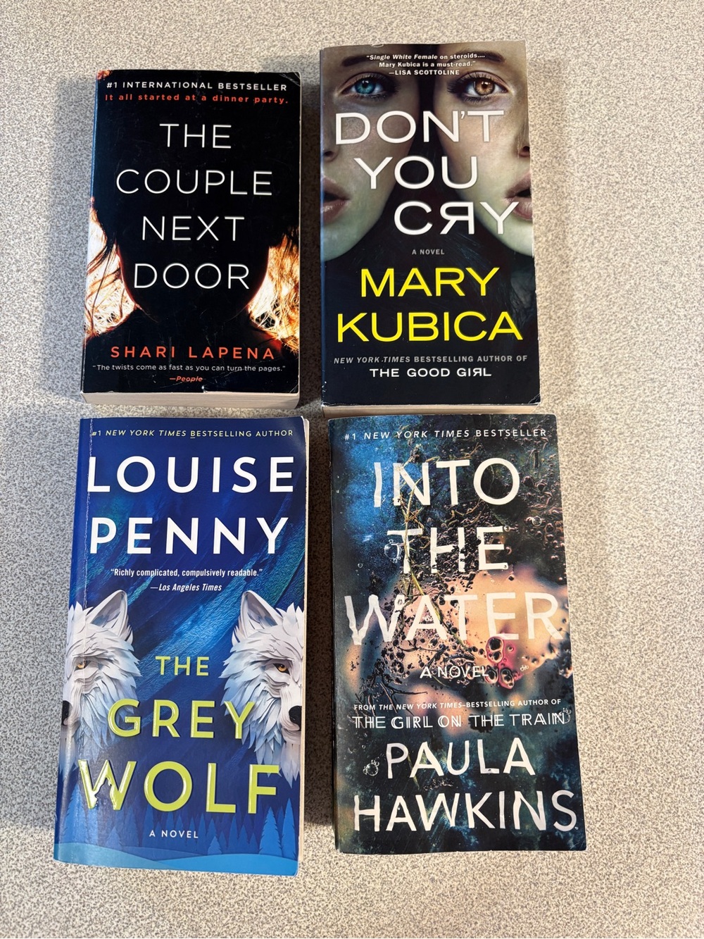 (2/$50) 4 Psychological Thriller Novels by Amazing Authors